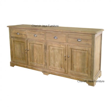 Code: SJSB 008 Name: Urban-Sideboard-4-Drawers-4-Doors Size: W=200 x D=59 x H=95 cm Wood: Solid Teakwood